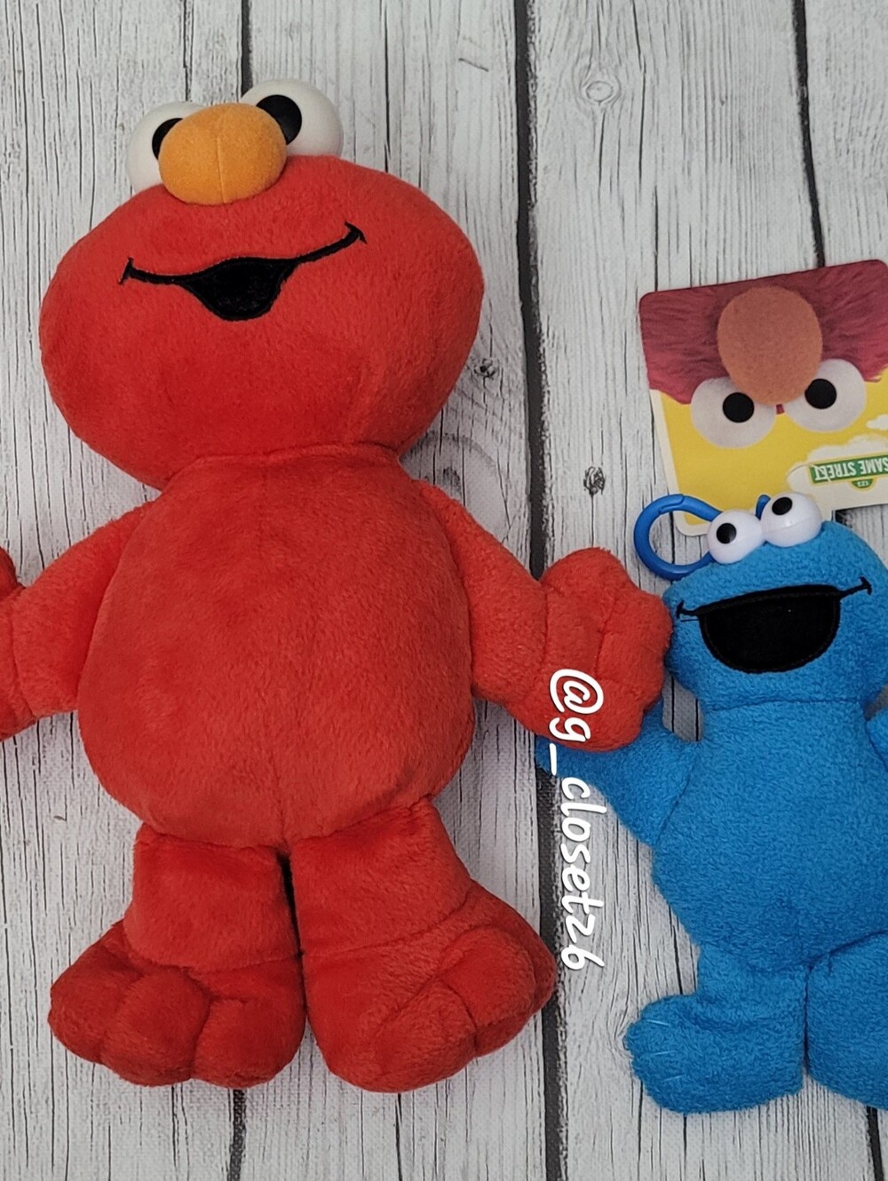 Sesame Street Elmo & Cookie Monster Plush Coin Purse Duo